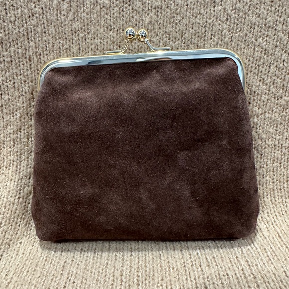 Dooney and Bourke Kiss Lock suede wallet - Picture 2 of 4